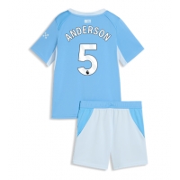 Manchester City Elliot Anderson #5 Domaci Dres za djecu 2026-27 Kratak Rukav (+ Kratke hlače)